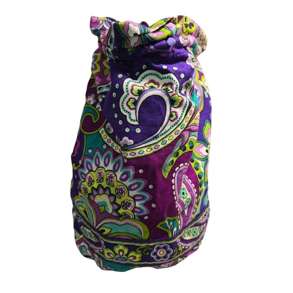 Vera Bradley Handbags - Vera Bradley Paisley Print Drawstring Cosmetic Makeup Bag Travel Pouch curlers